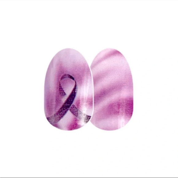 Color Street Brave and Beautiful Epilepsy Awareness Purple Ribbon Set New - Picture 2 of 7